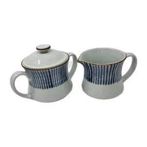 1970s FF Japan Fitz and Floyd Porcelain Cream & Sugar Vintage - Set of 2 - Picture 1 of 6