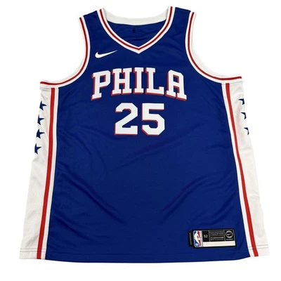 Philadelphia 76ers Jersey Mens XL NBA Ben Simmons 25 Swingman Nike Dri Fit - Image 1 of 4