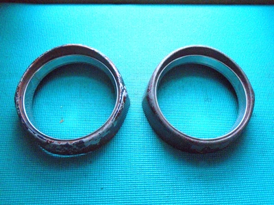 1954 1953 Ford Crestline acabamento de portas de farol principal (2). Victoria, Sunliner Skyliner. - Imagem 1 de 4