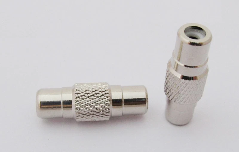 10x RCA Female to RCA Female Straight Audio AV Coupler Adapter Connector Nickel - Image 1 of 1