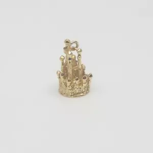 Walt Disney 14K Yellow Gold Castle Charm Pendant (KS1013552) - Picture 1 of 9