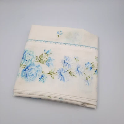 J.C.Penney Rosas Azules Moda Manor Muselina Estándar 1- Funda de Almohada Granny Core Foto 1 de 4