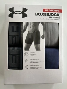 Under Armour Original Boxerjock Underwear 2 Pack 6” Boxer Brief Men’s 4XL - Picture 1 of 2
