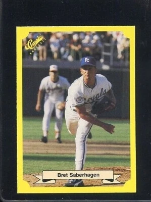 1987 CLASSIC TRAVEL YELLOW UPDATE GREEN BACK #116 BRET SABERHAGEN ROYALS  - Image 1 of 2