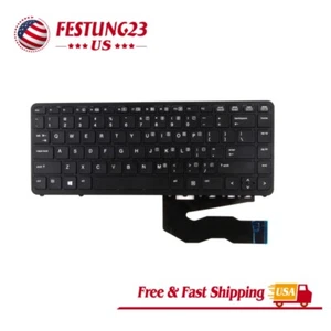 New US Keyboard without Backlight For HP EliteBook 840 G1 840 G2 850 G1 850 G2 - Picture 1 of 7