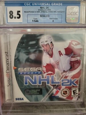 NHL 2K Hockey Sega Dreamcast NHL Sealed Brand New CGC 8.5 CGC Graded - Image 1 of 2