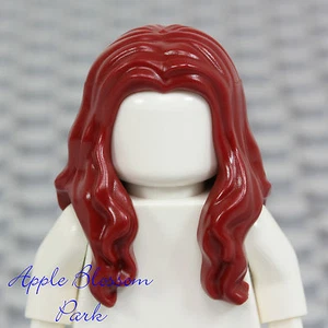 NEW Lego Girl Minifig Long DARK RED HAIR Pirate Female Wavy Minifigure Head Gear - Picture 1 of 3