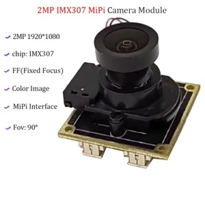 2MP sony IMX307 MIPI Camera Module IR-Cut Filter 90° FF Fixed Focus 1920*1080 - Afbeelding 1 van 17