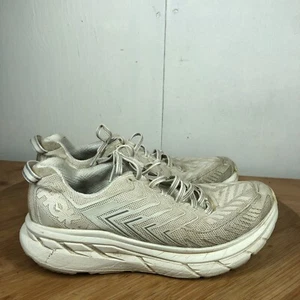Hoka Shoes Womens 8.5 Clifton 4 OV Running Sneakers Gray Workout Comfy Road - Picture 1 of 17