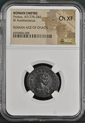 NGC Ch XF Probus AD276-282 Antoninianus NGC Ancients CHOICE EXTREMELY FINE - Image 1 of 2