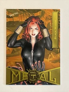 Black Widow 2021 Skybox Marvel Metal Universe SP Yellow FX Parallel #13 π₯ - Picture 1 of 8