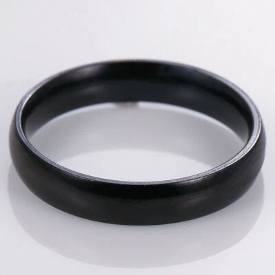 Alianza lisa pulida ajuste cómodo de carburo de tungsteno 4 mm Foto 1 de 4