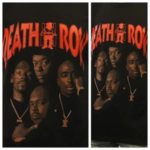 Camiseta Gráfica para Hombre DEATH ROW Música Rap Moda Informal Dre Impresa Urbana - Imagen 1 de 4