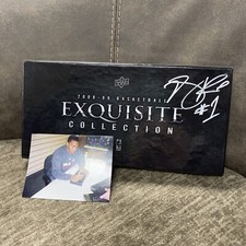 2008-09 Upper Deck Exquisite Derrick Rose Signed Empty Box w/ Photo *No COA