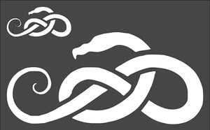 1-5x8 Zoll Schablone, (PA-52) Schlange Schlange (6mil) - Bild 1 von 2