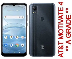 AT&T Motivate 4 SL112A 32GB 3GB Prepaid Android 4G LTE Smart Phone / Cricket h2O - Afbeelding 1 van 1