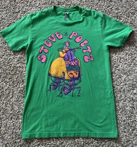 Camiseta Steve Poltz Band Firmada Extraña Diferente Pequeña - Imagen 1 de 5