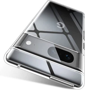 Pour Google Pixel 7 Étui,Slim Transparent Silicone Chocs Armure Gel Étui - Photo 1 sur 12