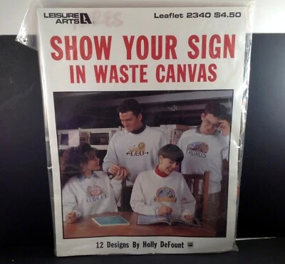 Leisure Arts Show Your Sign 2340 Virgo Cancer Aries Libra Sagittarius + Thread - Image 1 of 4