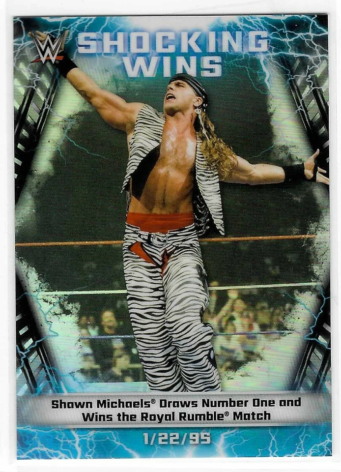 Shawn Michaels 2020 Topps Chrome WWE Shocking Wins Card SW-4 - Image 1 of 1