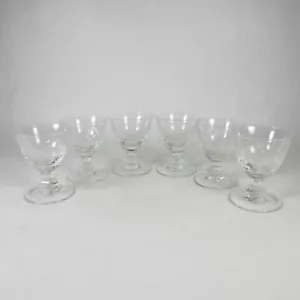 T940 SERVIZIO 6 BICCHIERINI COPPE CALICI DA LIQUORE IN VETRO ART DECò VINTAGE - Foto 1 di 12