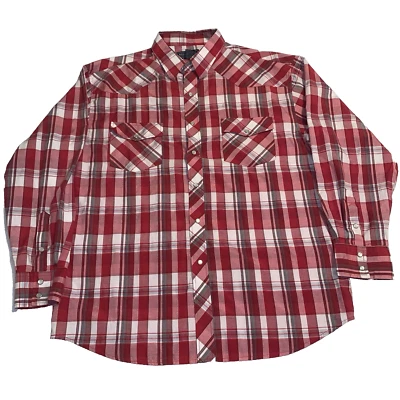 Renegade Plaid Western Pearl Snap Mens Shirt Sz XL EUC - Image 1 of 4