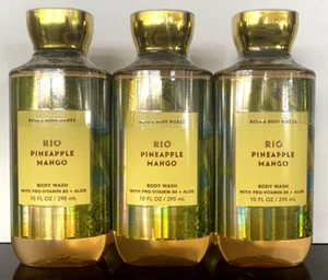 Bath & Body Works LOT OF 3 RIO PINEAPPLE MANGO Body Wash/Shower Gels - Picture 1 of 3