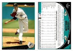 Andrew Miller 2009 Topps Baseball Card 95  Florida Marlins