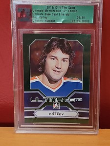 2012-13 ITG Ultimate Memorabilia 12TH Edition Emerald /60 Paul Coffey