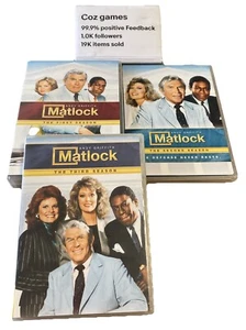 Matlock Seasons 1,2,3 Series1-3 DVD’S Andy Griffith Nancy Stafford Region 1 USA - Picture 1 of 20