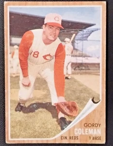 1962 Topps #508 Gordy Coleman Cincinnati Reds F/GD (1) - Bild 1 von 3