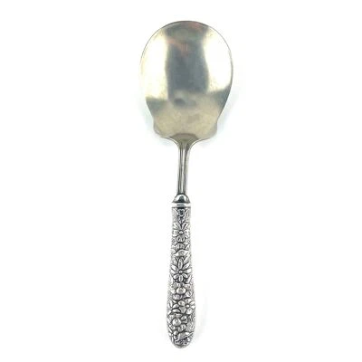 Cazuela cuchara Manchester de colección rosa del sur mango de plata esterlina circa 1933 Foto 1 de 4
