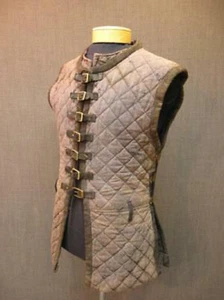 Thick Padded Bright Colour Cotton Gambeson Sleeveless Armor Halloween Gift - Picture 1 of 4