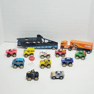 Lote de mini carros/camiones de ruedas monstruo Road Champs de colección semirremolque aliado - Imagen 1 de 14