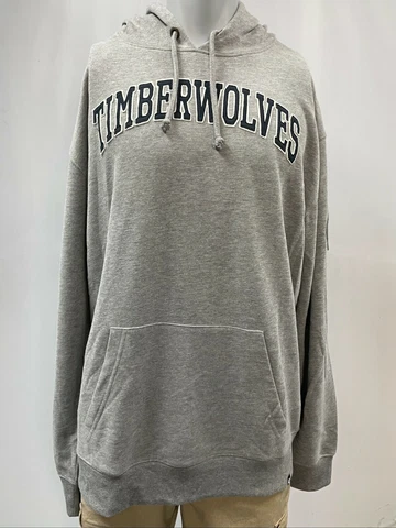 Minnesota Timberwolves Men's Hoodie Sweatshirt Size XL, 2XL, 3XL, '47 Brand Gray Cover