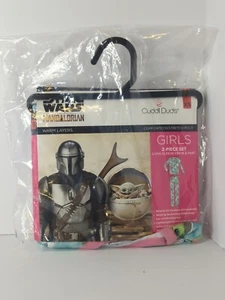 New Girls Cuddl Duds Star Wars Mandalorian Stretch Crew & Pant Warm Layers XS - Picture 1 of 4