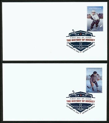 #5252 & 5253 The History of Ice Hockey, Digital Color FDC **ANY 5=FREE SHIP** - Image 1 of 3