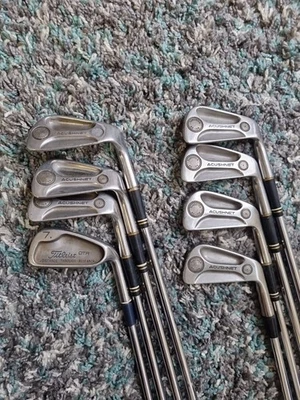 Titleist Acushnet AC-108 Tungsten Iron Set # 3-9 PW .R  Flex Steel Shafts  - Image 1 of 4