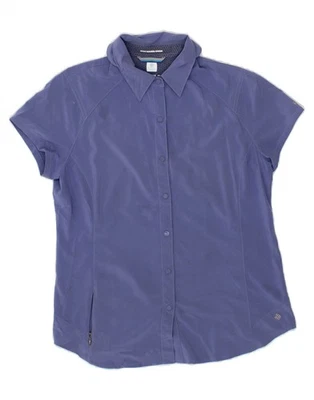 Camisa grande de manga corta COLUMBIA Omni-Wick para mujer azul marino poliéster OK08 Foto 1 de 4