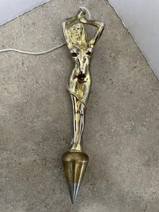 Vintage Plumb Barbra Plumb Bob- Brass And Stainless Steel Tip - Picture 1 of 3