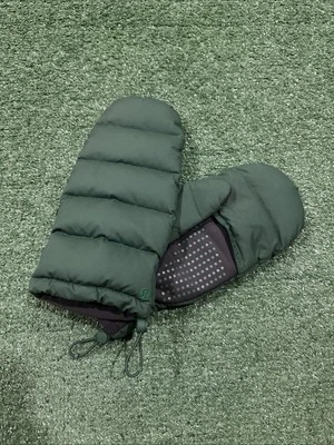 Guantes unisex Lululemon Wunder Puff Mittens talla M/L verde Everglade Foto 1 de 4