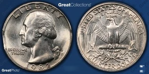 MS66 ERROR!!! 1982 P Washington Curved CLIP 5.60g    From the Rippere Collection - Picture 1 of 3