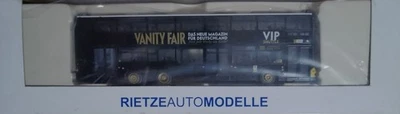 RIETZE 67313 Pullman 3 assi 2 piani MAN LIONS CITY DD "VANITY FAIR" - scala H0 - Immagine 1 di 4