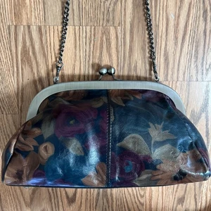Patricia Nash Floral Mia Kisslock Bag Removable Chain Strap Floral - Picture 1 of 21