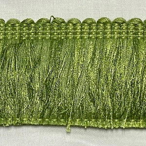 BIR606/105 Lime Green 2 inch Brush Fringe - Picture 1 of 1