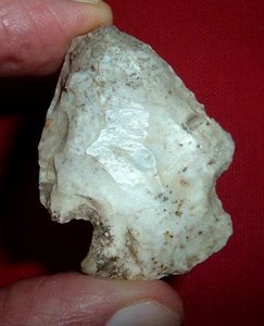 Nice (2"-) Indian (Indiana Coll.) Chert Stemmed Point, Ancient Indian Artifact - Picture 1 of 5
