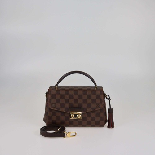 LOUIS VUITTON（LV） Borsa Louis Vuitton Damier Ebene in tela con croisette