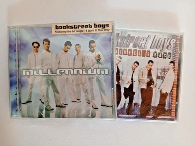 Lot BACKSTREET BOYS 2 albums CD Backstreet's Back & Millenium JIVE records 1997 - Photo 1/4