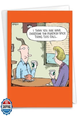 NobleWorks Funny Halloween Greeting Card with 5 x 7 Inch Envelope (1 Card) Pu - Image 1 of 4