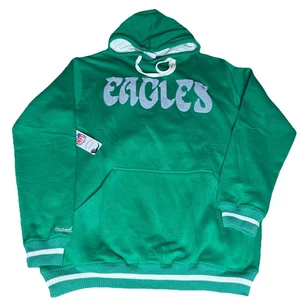 Neu mit Etikett Mitchell & Ness Kelly grün Philadelphia Eagles Retro Hoodie Medium Tall MT - Bild 1 von 8
